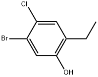 5-溴-4-氯-2-乙基苯酚 结构式