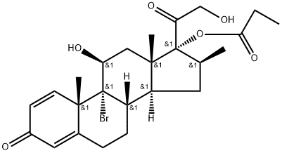 Pregna-1,4-diene-3,20-dione, 9-bromo-11,21-dihydroxy-16-methyl-17-(1-oxopropoxy)-, (11β,16β)- (9CI)|倍氯米松杂质