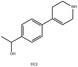 Benzenemethanol, α-methyl-4-(1,2,3,6-tetrahydro-4-pyridinyl)-, hydrochloride (1:… 化学構造式