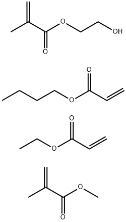 2-Ppropenoic acid, 2-methyl methylestelr polymer with buthyl 2-propenoate, ethyl 2-propenoate and 2-hyoroxyethyl 2-methyl-2-propenoate|2-甲基-2-丙烯酸甲酯与2-丙烯酸丁酯、2-丙烯酸乙酯和2-甲基-2-丙烯酸酯-2-羟乙酯的聚合物