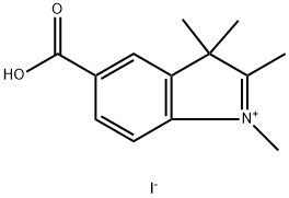 3H-Indolium, 5-carboxy-1,2,3,3-tetramethyl-, iodide (1:1) Structure