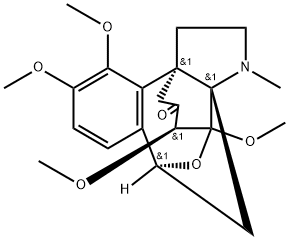 (7S)-8β,10β-Epoxy-3,4,7,8-tetramethoxy-17-methylhasubanan-6-one Structure