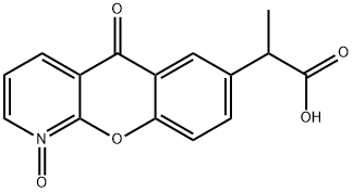 5H-[1]Benzopyrano[2,3-b]pyridine-7-acetic acid, α-methyl-5-oxo-, 1-oxide Structure