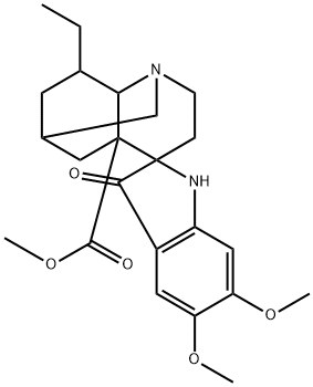 (2β,5α,6β,17ξ,18α)-13-Methoxyvoaluteine Structure