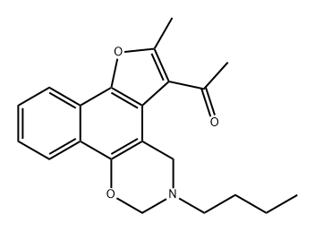 1-{9-butyl-4-methyl-3,11-dioxa-9-azatetracyclo[11. 4.0.0^{2,6}.0^{7,12}]heptadeca-1,4,6,12,14,16-hexa en-5-yl}ethan-1-one Structure