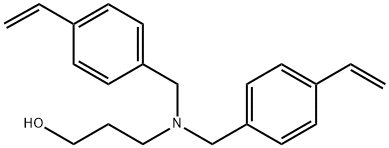 3-[双(4-乙烯基苯基)甲基]氨基]-1-丙醇, 527759-21-3, 结构式