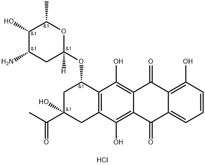カルビシン塩酸塩 化学構造式