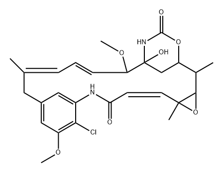 (2E)-3-De[2-[acetyl(methyl)amino]-1-oxopropoxy]-2,3-didehydro-22-demethylmaytansine|