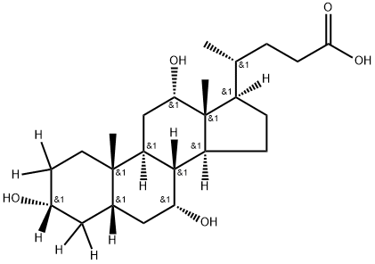 Cholic acid-2,2,3,4,4-d 化学構造式