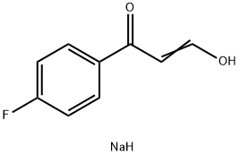 Sodium 3-(4-fluorophenyl)-3-oxoprop-1-en-1-olate Structure