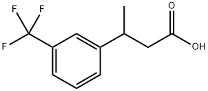 3-[3-(三氟甲基)苯基]丁酸,53086-44-5,结构式