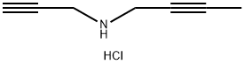 (but-2-yn-1-yl)(prop-2-yn-1-yl)amine hydrochloride Structure