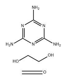 Formaldehyde, polymer with 1,2-ethanediol and 1,3,5-triazine-2,4,6-triamine Structure