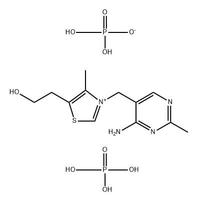 3-[(4-Amino-2-methyl-5-pyridinyl)methyl]-5-(2-hydroxyethyl)-4-methylthiazolium phosphate (1:1) salf phosphate (1:2) salt,532-44-5,结构式