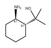 Cyclohexanemethanol, 2-amino-α,α-dimethyl-, trans- Struktur