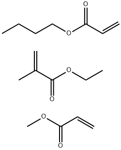 2-Propenoic acid, 2-methyl-, ethyl ester, polymer with butyl 2-propenoate and methyl 2-propenoate|2-甲基-2-丙烯酸乙酯与2-丙烯酸丁酯和2-丙烯酸甲酯的聚合物