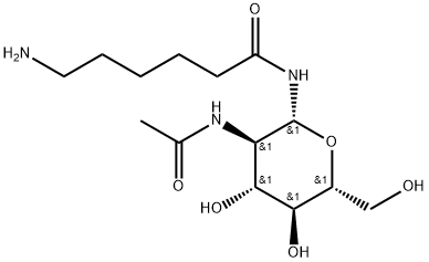 2-Acetamido-N-(e-aminocaproyl)-2-deoxy-β-D-glucopyranosylamine, 53517-87-6, 结构式