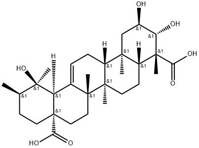 (4R)-2α,3β,19α-Trihydroxyurs-12-ene-23,28-dioic acid|