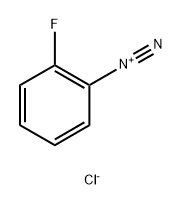 Benzenediazonium, 2-fluoro-, chloride (1:1) 化学構造式