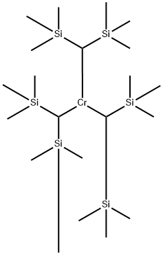 Tris(bis(trimethylsilyl)methyl)chromium Struktur