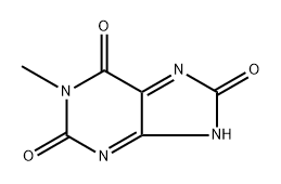 1H-Purine-2,6,8(3H)-trione,  1-methyl-,  radical  ion(1-)  (9CI),536756-17-9,结构式