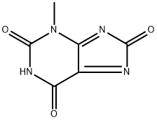 1H-Purine-2,6,8(3H)-trione,  3-methyl-,  radical  ion(1-)  (9CI),536756-21-5,结构式