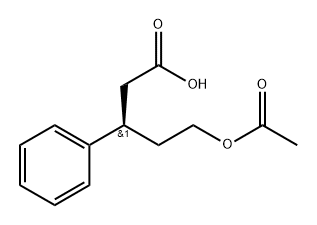 Benzenepropanoic acid, -ba--[2-(acetyloxy)ethyl]-, (-ba-R)- (9CI) Struktur