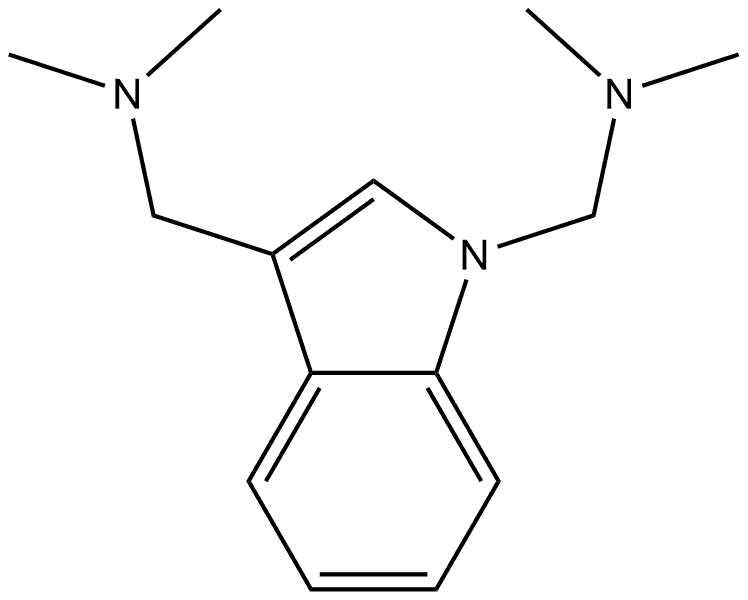 1H-Indole-1,3-dimethanamine, N1,N1,N3,N3-tetramethyl- Structure