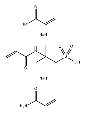 2-丙烯酸钠盐与2-甲基-2-[(1-氧-2-丙烯基)氨基]-1-丙磺酸一钠盐和2-丙烯酰胺的聚合物, 53845-65-1, 结构式