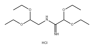 Ethanimidamide, N-(2,2-diethoxyethyl)-2,2-diethoxy-, hydrochloride (1:1) 化学構造式