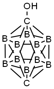 1-Hydroxy-p-carborane Structure