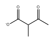 Butanoic acid, 2-methyl-3-oxo-, ion(1-)