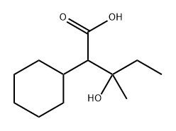 Cyclohexaneacetic acid, α-(1-hydroxy-1-methylpropyl)- Structure