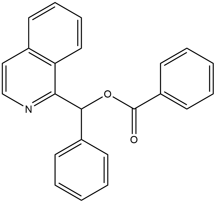 Isoquinolin-1-yl(phenyl)methyl benzoate Structure