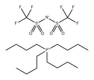 Phosphonium, tetrabutyl-, salt with 1,1,1-trifluoro-N-[(trifluoromethyl)sulfonyl]methanesulfonamide (1:1) 结构式