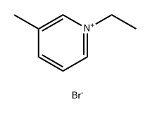 1‐ETHYL‐3‐METHYLPYRIDINIUM BROMIDE 结构式