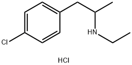 Benzeneethanamine, 4-chloro-N-ethyl-α-methyl-, hydrochloride (1:1) Structure