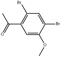 1-(2,4-Dibromo-5-methoxyphenyl)ethanone Structure