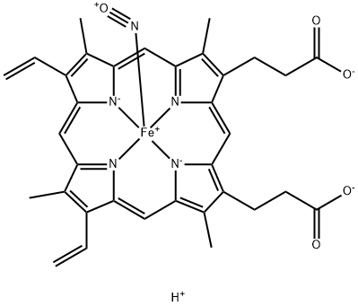 nitrosylprotoheme 化学構造式