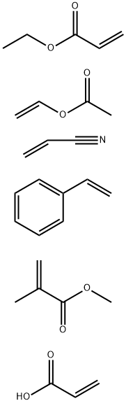 548735-34-8 2-Propenoic acid, 2-methyl-, methyl ester, polymer with ethenyl acetate, ethenylbenzene, ethyl 2-propenoate, 2-propenenitrile and 2-propenoic acid (9CI)