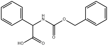 2-([(benzyloxy)carbonyl]amino)-2-phenylacetic acid Structure