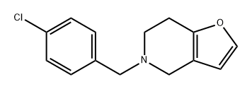 5-[(4-Chlorophenyl)methyl]-4,5,6,7-tetrahydrofuro[3,2-c]pyridine 结构式
