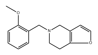 4,5,6,7-Tetrahydro-5-[(2-methoxyphenyl)methyl]furo[3,2-c]pyridine Struktur