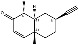 2(1H)-Naphthalenone, 7-ethynl-4a,5,6,7,8,8a-hexahydro-1,4a-dimethyl-(.alpha.,4a.beta.,7.beta.,8a.alpha) Structure