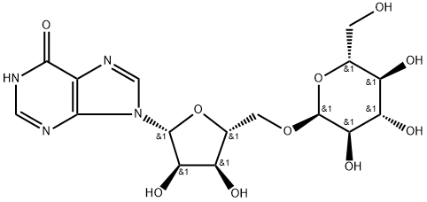 Inosine,5-O-a-D-glucopyranosyl-(9CI) Structure