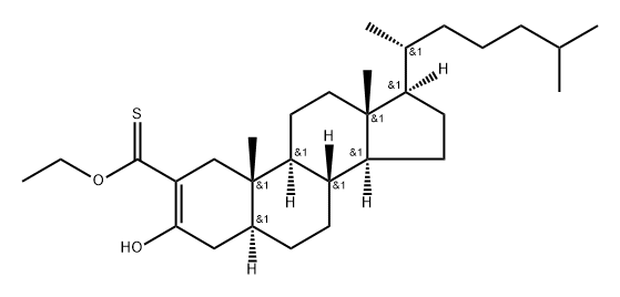 55283-37-9 3-Hydroxy-5α-cholest-2-ene-2-carbothioic acid O-ethyl ester