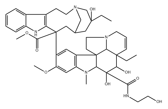 Vincaleukoblastine, O4-deacetyl-3-de(methoxycarbonyl)-3-[[(2-hydroxyethyl)amino]carbonyl]-|化合物 T32118