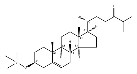 3β-[(Trimethylsilyl)oxy]cholest-5-en-24-one Struktur