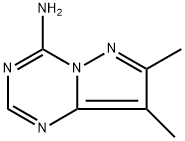7,8-DIMETHYLPYRAZOLO[1,5-A][1,3,5]TRIAZIN-4-AMINE 化学構造式