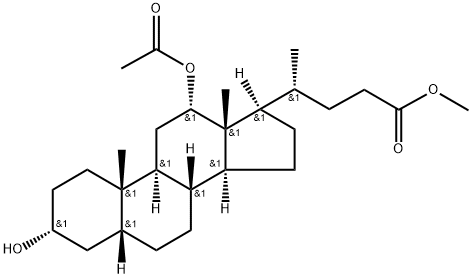 Methyl 12-acetyl-7-desoxycholate Structure